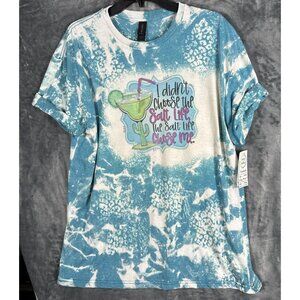 Women’s T Shirt “I Didn’t Choose The Salt Life The Salt Life Chose Me” Blue XL